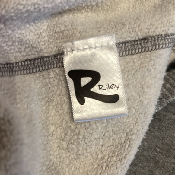 Small Free people Riley cotton hoodie with denim elbow patches. - Picture 7 of 8